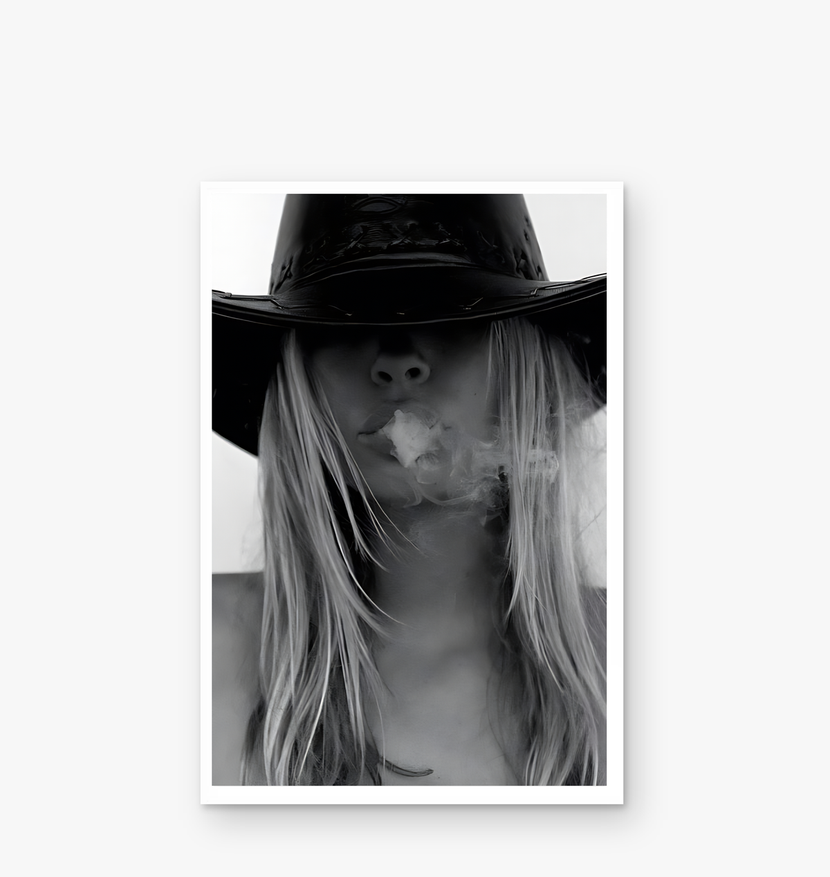 Smoking Cowgirl Unframed