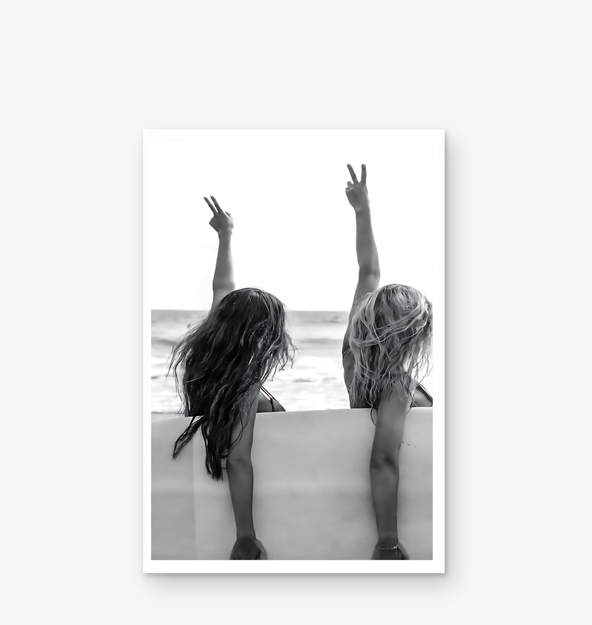 Peace Sign Surfers Unframed